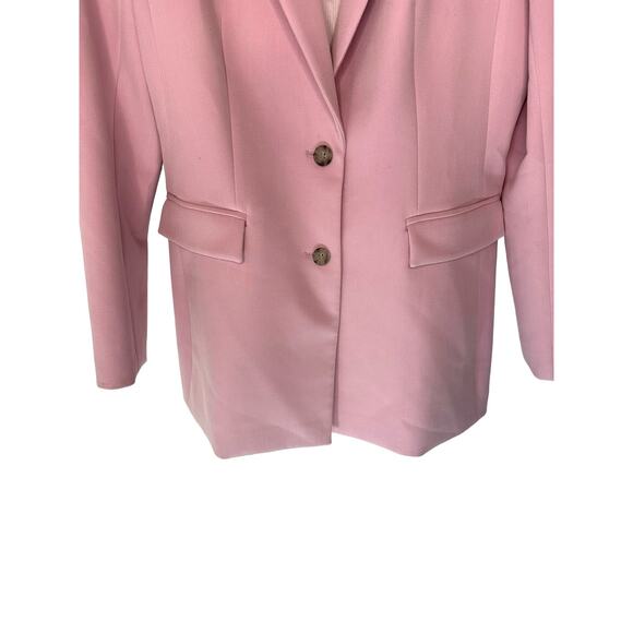 Something Navy Slouchy Power Pink Preppy Academia Oversized Blazer Size XS - Picture 5 of 10